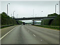 A61 Bridge crossing the Northbound M1 near Leeds in LS10 1AB