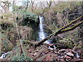 Sgwt ger Bryn Ysgallog / Waterfall near Bryn Ysgallog in SA9 2EQ