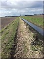Ditch across fenland in PE6 8RD