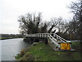 Closed footbridge near Cossington Lock in LE7 7NA