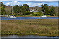 House seen across Beaulieu River in SO42 7YJ