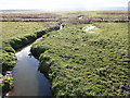 Stream through the salt marsh near Little Neston in CH64 0SD