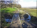 Footbridge over small drain, Hardway in PO12 4DW