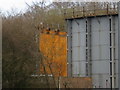 Adderley Green gasometer during demolition in ST3 5UF