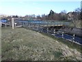 Footbridge across the bywash, Hury reservoir in DL12 9UR