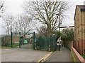 Allotment gates and footpath, Walthamstow in E17 5EE