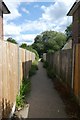 Footpath from Dickens Avenue in CT1 1DW