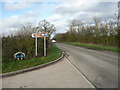 Entrance to Wymondley Wood, Graveley in SG6 2UB