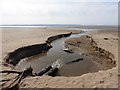 Drainage outfall, Berrow Beach in TA8 2LT