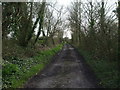 The byway from Moorside Farm in BS21 6XQ