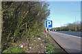 Filthy layby on the Broughton Bypass, Dunkirk in ME13 9LN