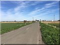 Welney Road towards crossing in PE15 0HB