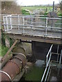 A sluice right beside the motorway in BS21 6XG