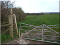 Footpath junction at Wemberham House in BS49 4BT