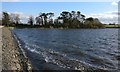 Cropston Reservoir next to the dam in Cropston