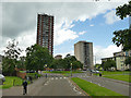 Tower blocks in Muirhouse in EH4 4FU