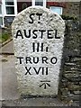 Old Milestone by the A390, St Blazey Gate in PL24 2DS