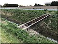 The remains of a footbridge over White Engine Drain in PE13 5JS