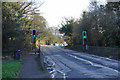 Pedestrian crossing on Harpenden Road in AL3 6PH