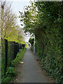 Public footpath in Middleton in LS10 4WJ