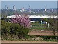 View towards the Leicester city skyline in LE19 4NY
