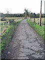 Track and footpath off Bourne Park Road in CT4 5BJ