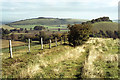 Path along Long Knoll with view towards Little Knoll in BA12 7HT
