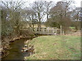 Footbridge over the River Alyn. in LL11 3AW