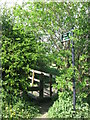 Public Footpath Sign and Step Stile, Murton Lane, Murton in NE29 8ED