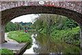 Trent and Mersey Canal approaching Stone in Staffordshire in ST15 0SE