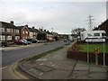 Looking NE along Broad Oak Road from Willow Close in CT2 7BY