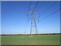 Line of pylons near Rose Hill Farm in NG24 2QE