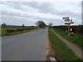 Road from Bulmer towards Welburn in YO60 7BR