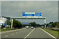 Sign Gantry on the A1(M) approaching Birtley Interchange in DH3 2NB
