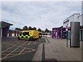 Ambulances beside the Emergency Department in NE34 0YB