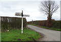 Roman Road at Flashbrook Cross Roads near Puleston in TF10 8DX