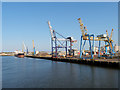 Cranes on Sutherland Quay, Port of Tyne in NE32 3ED