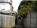 Public footpath off Alfreton Road, South Normanton in DE55 2AS