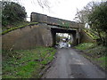 Disused railway bridge over Dale Lane in ST18 9PA