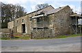 Barns under repair at Brock Thorn beside B6478 in BD23 4SX