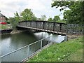 Disused railway bridge over The River Welland in Spalding in PE11 2EW