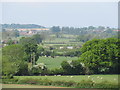 View towards Tibberton from edge of Trench Wood in WR9 7LW