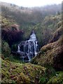 Waterfall on moorland stream in BB5 2DN