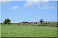 View across the fields to Fernhill Farm in AB15 8PS
