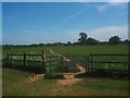 Gate on a public footpath in S65 4LD
