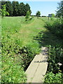 Footpath crossing Tewkesbury Park in GL20 7DL