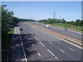 The M1 north of Sharp Lane bridge in LS10 4RA