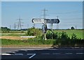 Road junction in the parish of Marnham in Marnham