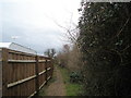 Footpath alongside Southbourne Farm Shop in PO10 8JT
