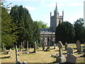 St John's and the graveyard in BA4 4BN